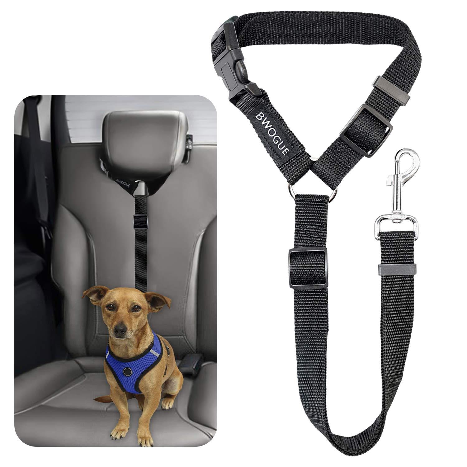BWOGUE Pet Dog Seat Belt Headrest Restraint