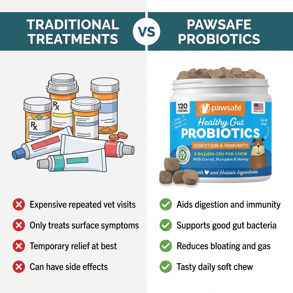 External remedies vs PawSafe Probiotics comparison