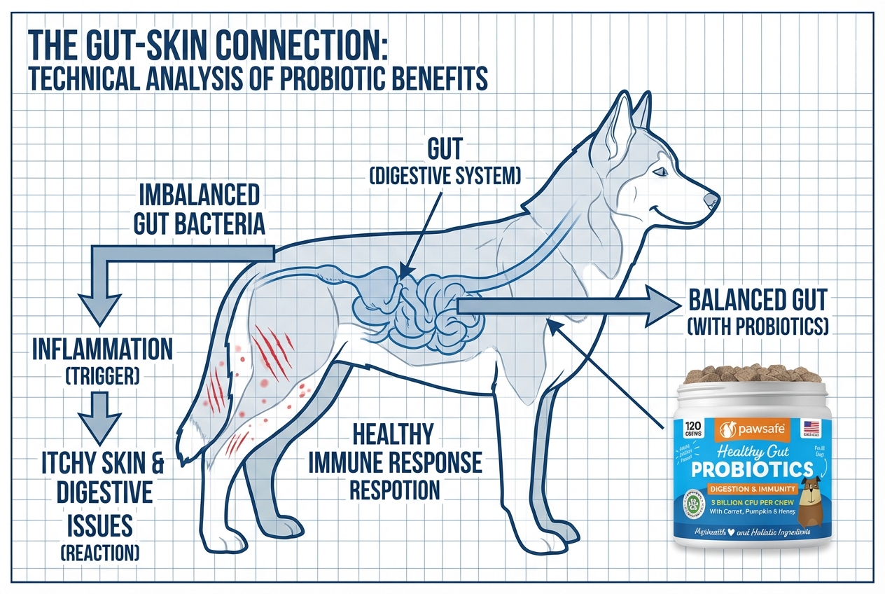 How gut bacteria imbalance causes skin inflammation